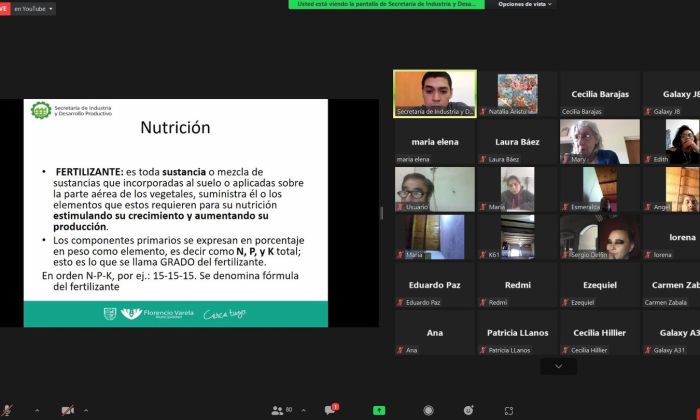 Comenzó el curso online de Jardinería, se reunieron más de 80 vecinos